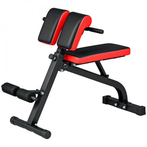 Banco de musculación plegable banc multifonction para entrenamiento cojín ajustable 8 posiciones 103x65x67-98 cm Negro [5]