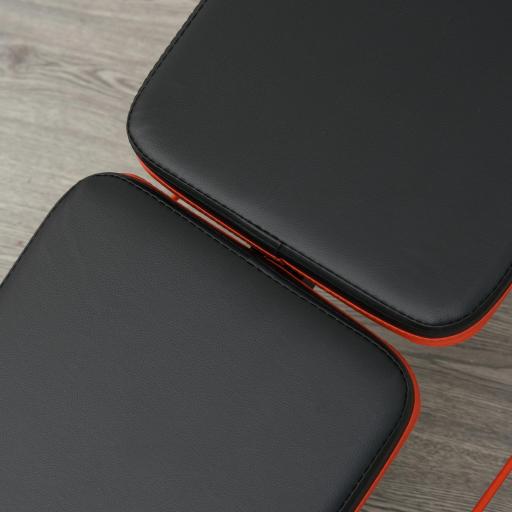 Banco Abdominales Plegable Ajustable en Altura con Soporte Poplíteo Regulable Ideal Hogar y Gimnasio 137x51x50-66 cm Negro [7]