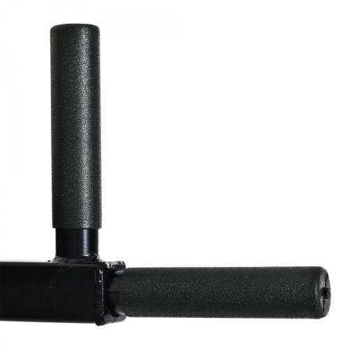 Barra de Musculación para Pared con Brazos Ajustables para hacer Dominadas Flexiones y Crossfit en Casa 70x53-63x48 cm Negro [6]