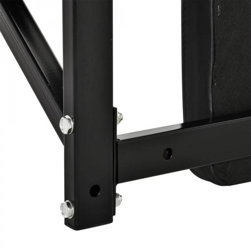 Barra de Musculación para Pared con Brazos Ajustables para hacer Dominadas Flexiones y Crossfit en Casa 70x53-63x48 cm Negro [7]