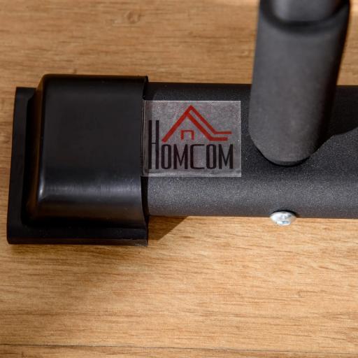 Barras Paralelas Calistenia de Acero con Alfombra Antideslizante para Entrenamiento en Gimnasio Hogar 36x25x20 cm Negro [7]