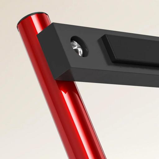 Barra de Dominadas de Pared Carga 150 kg para Ejercicio y Entrenamiento en Casa Gimnasio Rojo y Negro [5]