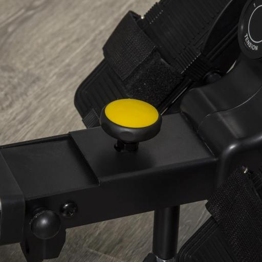 Máquina de Remo Plegable con Resistencia Ajustable Volante de 4kg y Monitor LCD Carga 120kg 185x58x57 cm Negro y Plata [9]