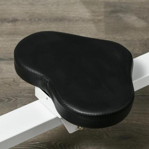 Máquina de Remo Magnético Remo para Casa Plegable Resistencia de 8 Niveles Pantalla LCD y 2 Ruedas 180x48x60 cm Blanco [6]