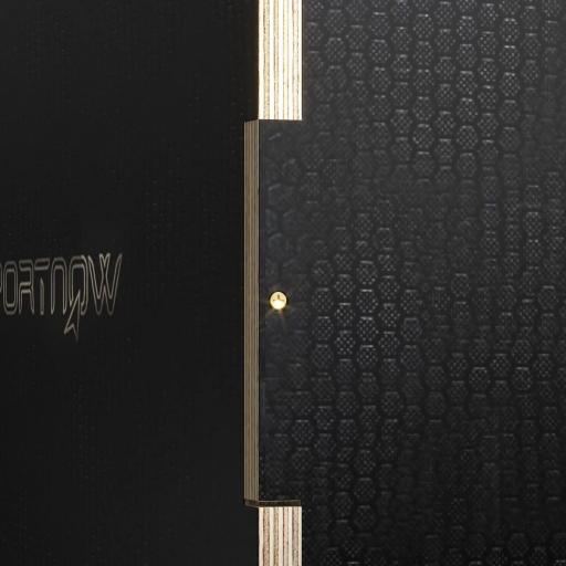 Cajón de Salto Pliométrico de Madera con Mangos Huecos Carga 120 kg para Casa Oficina Gimnasia 76x61x51 cm Negro [6]