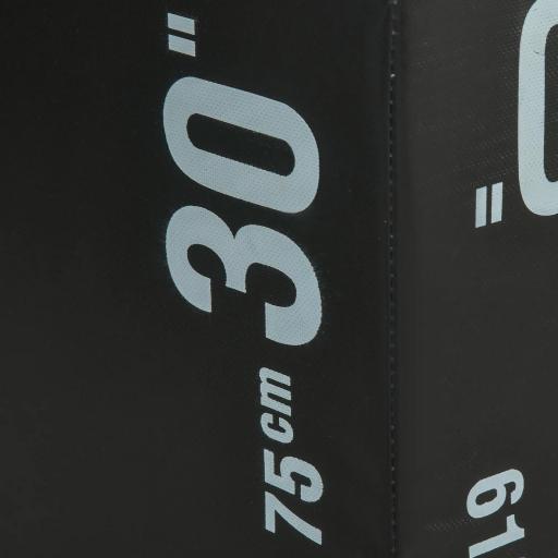 Cajón de Salto 3 en 1 con Cremallera y 3 Alturas Diferentes Carga 120 kg para Casa Oficina Gimnasia 75x51x61 cm Negro [4]