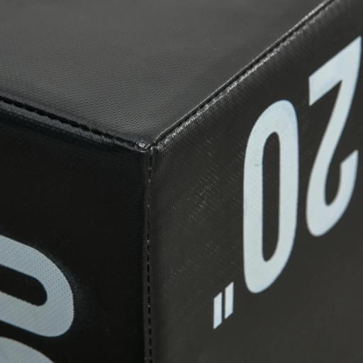 Cajón de Salto 3 en 1 con Cremallera y 3 Alturas Diferentes Carga 120 kg para Casa Oficina Gimnasia 75x51x61 cm Negro [5]