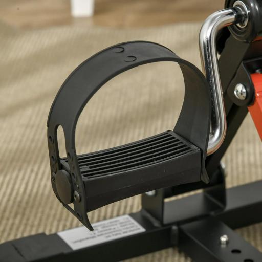 Mini Bicicleta Estática de Ejercicio Pedales Estáticos con Altura y Longitud Ajustables Pantalla LCD Máquina Pedalear de Manos y Piernas 33-43x40x24,5-34,5 cm Negro [6]