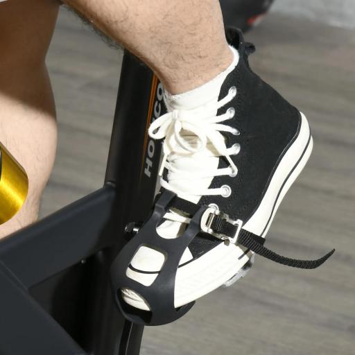 Bicicleta Estática con Volante de 8 kg Pantalla LCD Pulsómetro Sillín y Manillar Ajustables 103x48x115 cm Naranja [7]