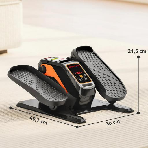 Mini Elíptica Eléctrica Silencioso con 12 Velocidades Modo Manual y Automático Control Remoto y Pantalla LED Negro [1]