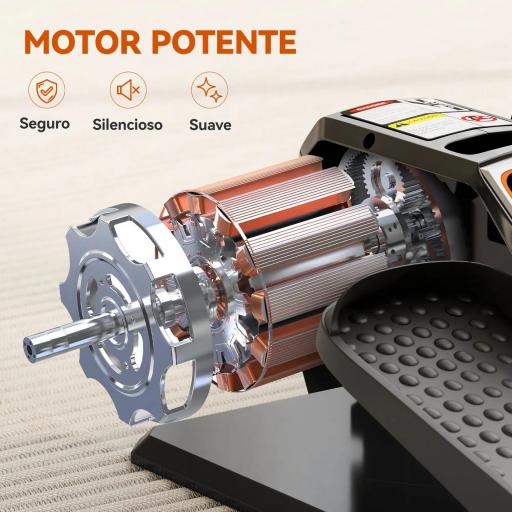 Mini Elíptica Eléctrica Silencioso con 12 Velocidades Modo Manual y Automático Control Remoto y Pantalla LED Negro [5]