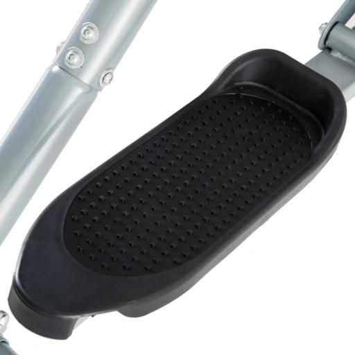 Bicicleta Elíptica Ajustable con Pantalla Carga 110 kg Air Walker para Entrenamiento Cintura Caderas 96x60x152 cm Gris [6]