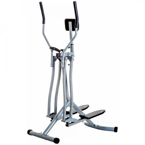 Bicicleta Elíptica Ajustable con Pantalla Carga 110 kg Air Walker para Entrenamiento Cintura Caderas 96x60x152 cm Gris [7]