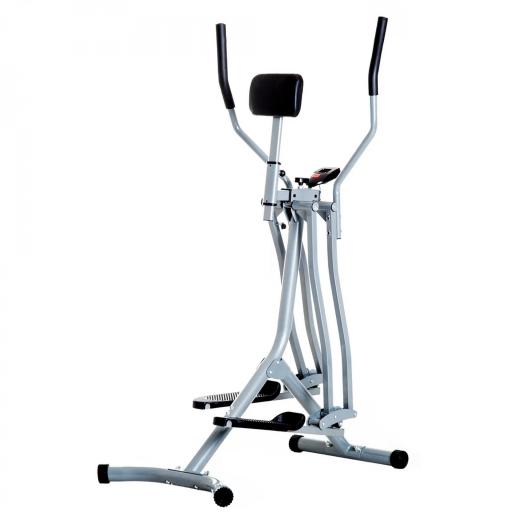 Bicicleta Elíptica Ajustable con Pantalla Carga 110 kg Air Walker para Entrenamiento Cintura Caderas 96x60x152 cm Gris [8]