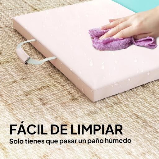 Colchoneta Gimnasia Plegable de 2 Pulgadas de Grosor con Asas de Transporte y Bolsa para Yoga Aeróbic Multicolor [3]