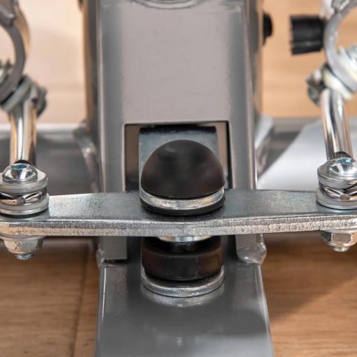 Máquina de Step Stepper Fitness con Manillar Altura Ajustable Pantalla LCD Cintas y Pedales Antideslizantes Equipo de Ejercicio para Gimnasio en Casa 55x53x118-128 cm Plata [7]