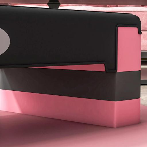 Step de Aeróbic para Fitness Antideslizante con Altura Regulable 3 Niveles de 10/15/20 cm Carga 150 kg 80x31x20 cm Rosa [7]