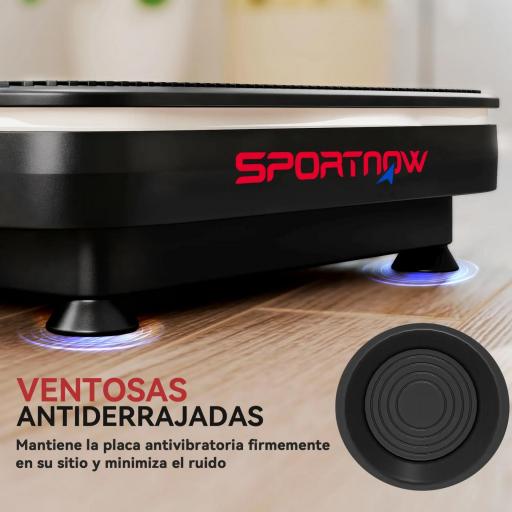 Plataforma Vibratoria con 99 Velocidades 3 Programas Altavoz Bluetooth Pantalla LED Mando a Distancia Bandas Elásticas [7]