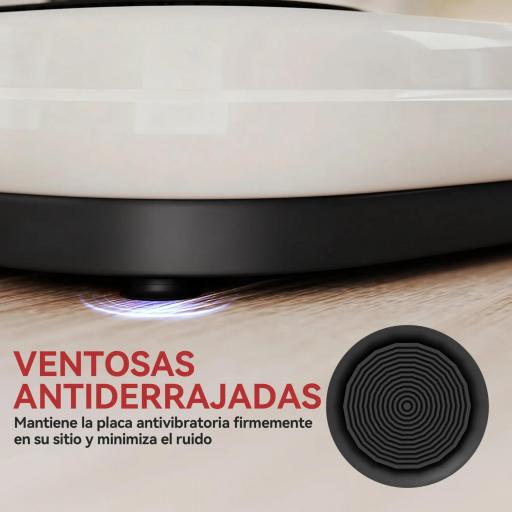 Plataforma Vibratoria con 50 Velocidades 3 Programas Pantalla LED Mando a Distancia Bandas Elásticas Ejercicio en Casa [2]