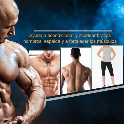 Juego de Mancuernas 2x10 kg con Barra de Conexión de Metal Cabeza Hexagonal para Entrenamiento en Casa Negro y Plata [4]