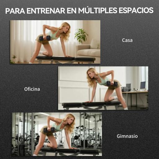 Set de 2 Mancuernas Hexagonales de 2 x 15 kg de Hierro Fundido Recubiertas en Goma para Entrenamiento en Casa Gimnasio [2]