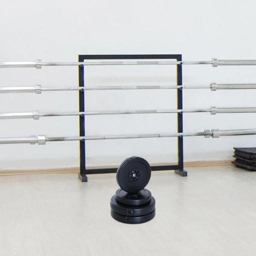 Juego de 4 Discos de Pesas de 2x5 kg y 2x10 kg Juego de Placas de Pesas con Agujero de Ø25 mm para Barra o Mancuernas Entrenamiento de Fuerza Levantamiento de Pesas Negro [7]