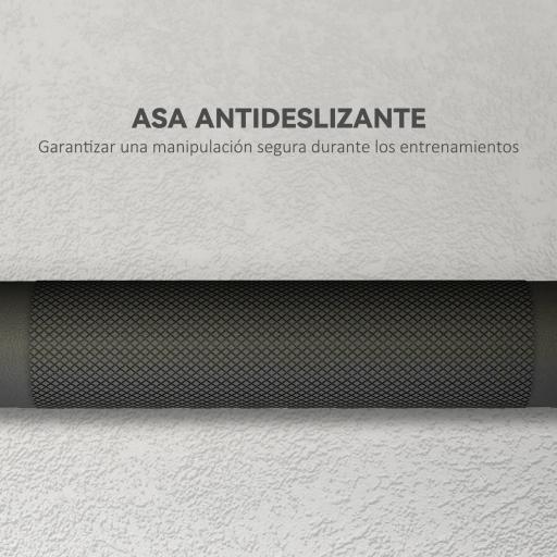 Kit de Mancuernas 30kg 2 en 1 con Barra de Pesas Mango Antideslizante para Entrenamiento de Fuerza Negro Verde [3]