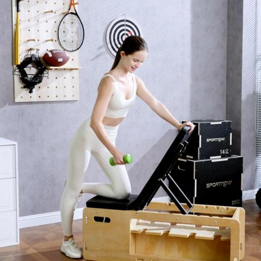 Juego de 6 Mancuernas Hexagonales de 1,5kg 1kg y 0,5kg con Revestimiento de Neopreno con Maletín 43x18x7,5 cm Multicolor [6]