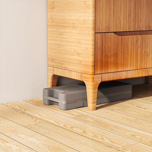 Juego de 6 Mancuernas Hexagonales de 1,5kg 1kg y 0,5kg con Revestimiento de Neopreno con Maletín 43x18x7,5 cm Multicolor [7]