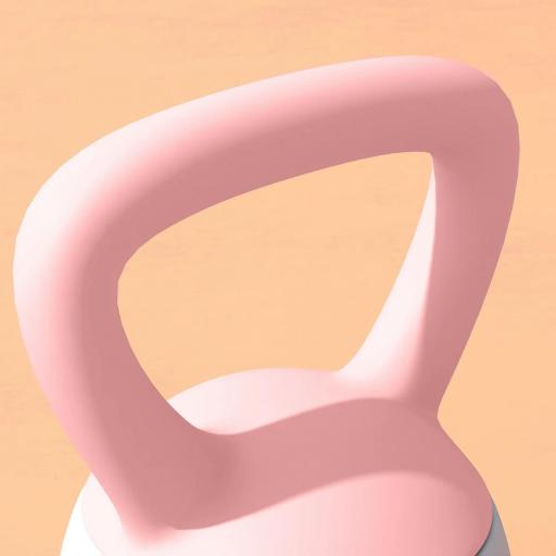 Pesa Rusa 4 kg Kettlebell Relleno de Arena Metálica y Mango Antideslizante para Entreno en Casa 19x15x25 cm Rosa y Gris [7]