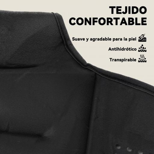 Chaleco Lastrado 8 kg Transpirable con Correas Ajustables y Bandas Reflectantes para Entrenamiento Fuerza Jogging Negro [5]