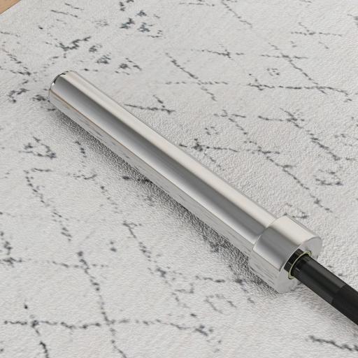 Barra de Pesas de Acero 180 cm Ø50 mm con 2 Presillas Carga 200 kg para los Discos de Ø5 cm Entrenamiento en Casa Negro [6]