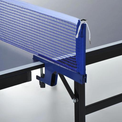 Mesa de Ping Pong Plegable con Red 152.5x274x76cm Tenis de Mesa y Material de Acero y MDF en Color Azul [3]