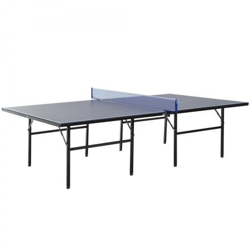 Mesa de Ping Pong Plegable con Red 152.5x274x76cm Tenis de Mesa y Material de Acero y MDF en Color Azul [5]