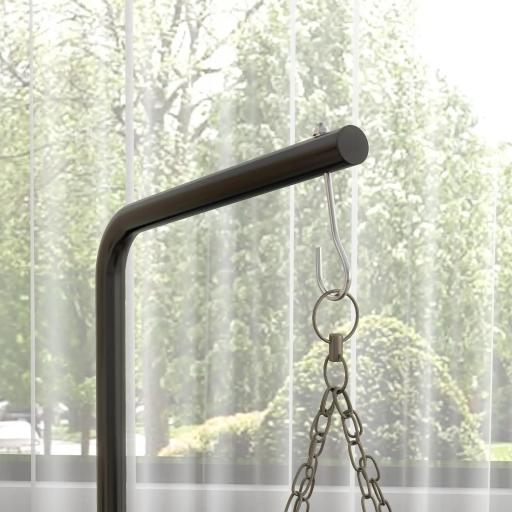 Soporte para Sacos de Boxeo con Marco de Acero Carga de 60 kg para Entrenamiento en Gimnasio Hogar Negro [2]