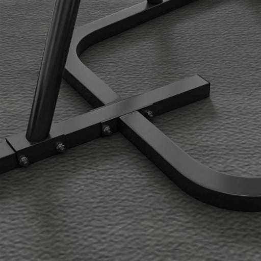 Soporte para Sacos de Boxeo con Marco de Acero Carga de 60 kg para Entrenamiento en Gimnasio Hogar Negro [7]