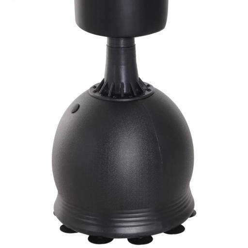 Saco de Boxeo de Pie 165 cm con Base Rellenable de Agua 22,5 kg o Arena 27,5 kg y Ventosas de Goma para Adultos y Niños 50x50x165 cm Negro [6]