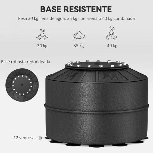 Saco de Boxeo de Pie con Bola de Velocidad y Barra Giratoria de 360° 88x48x155-205 cm Negro [4]