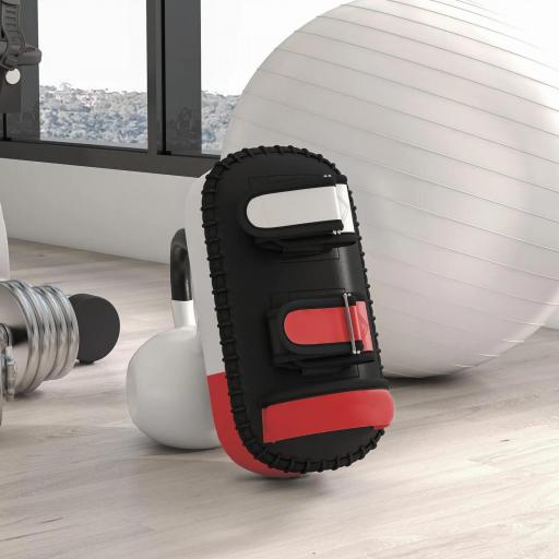 Manopla de Boxeo Paos Muay Thai para Entrenamiento Karate Taekwondo Kickboxing Training en Hogar Gimnasio Negro [3]