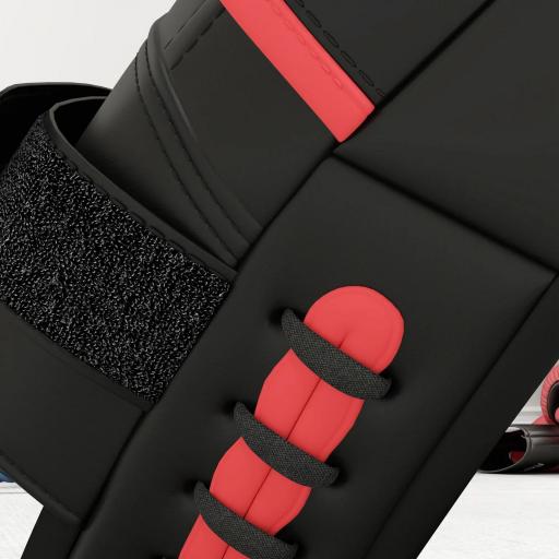 Manopla de Boxeo Paos Muay Thai MMA Curvadas para Entrenamiento Karate Taekwondo Kickboxing Training Negro [7]