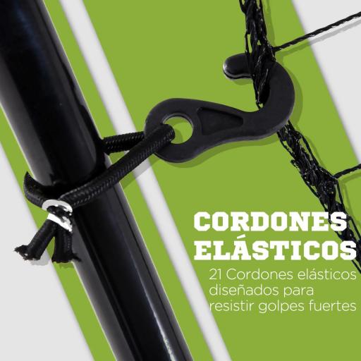Red de práctica de Béisbol con Marco Metálico y Ganchos para Entrenamiento de Softbol Fútbol Tenis 123x90x174 cm Negro [2]