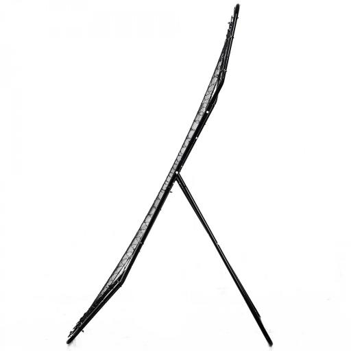 Red de práctica de Béisbol con Marco Metálico y Ganchos para Entrenamiento de Softbol Fútbol Tenis 123x90x174 cm Negro [7]