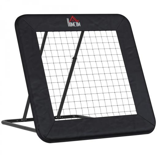 Red de Rebote Plegable con Ángulo Ajustable para Entrenamiento de Fútbol Béisbol y Más 128x118x108-120 cm Negro [9]