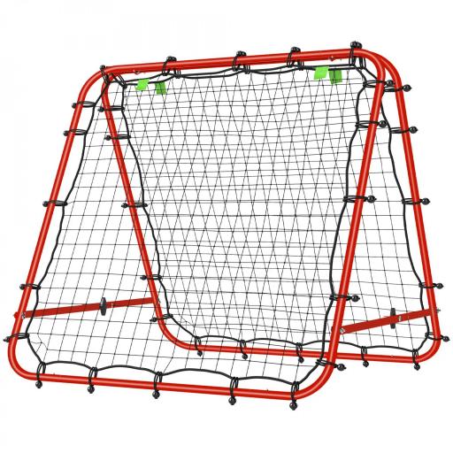 Red de Rebote Plegable con Ángulo Ajustable para Entrenamiento de Fútbol Béisbol y Tenis 100x95x90 cm Rojo [9]