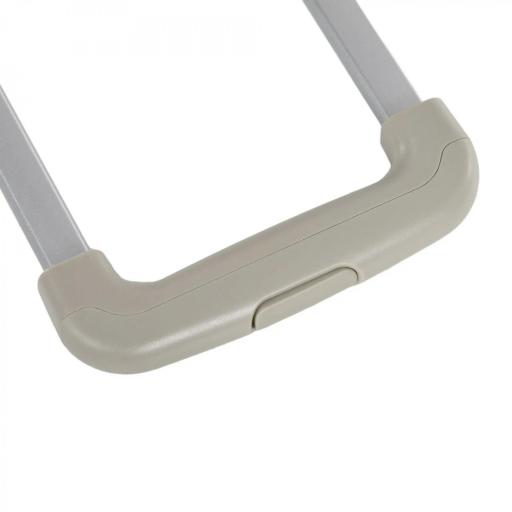 Carrito para Supermercado con 2 Ruedas Longitud de Mango Ajustable Capacidad 32 Litros 41,5x32,5x85 cm Blanco [7]