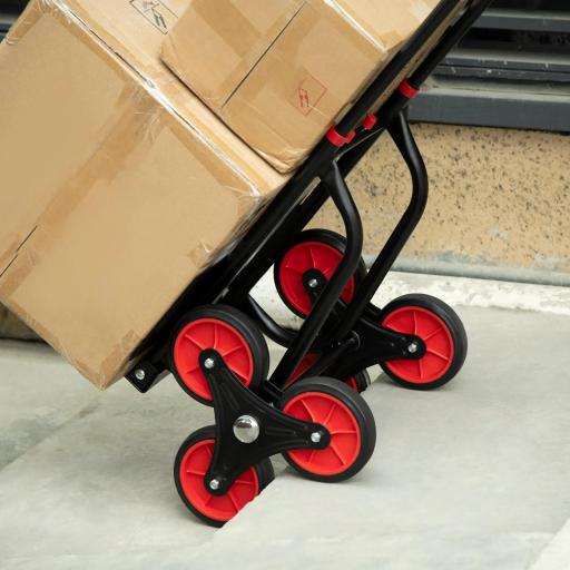 Carretilla Plegable para Escalera con Ruedas Carga 120kg Carretilla de Mano Portátil para Entrega Almacenes Mercado Viajar Mudarse [6]