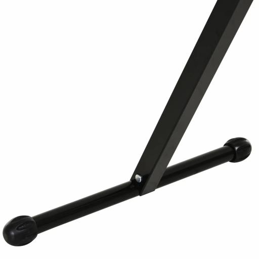 Soporte de Rodillo Plegable y Ajustable en Altura de 68-110 cm con Manivela de Bloqueo Carga Máx. 60kg / 90kg Caballete Telescópico Negro y Plata [8]