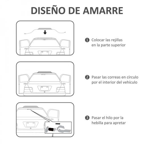 Barras de Transversales de Techo de Coche Baca Portaequipajes con Función Autoinflable Carga máx.75 kg 89x12x8 cm Negro [2]