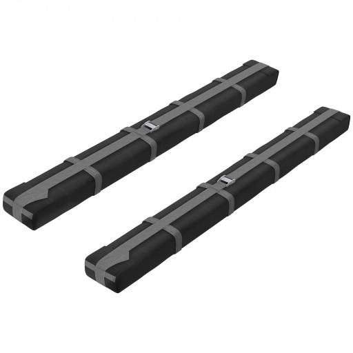 Barras de Transversales de Techo de Coche Baca Portaequipajes con Función Autoinflable Carga máx.75 kg 89x12x8 cm Negro [8]