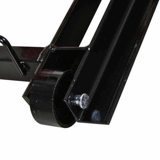 Gato Hidráulico de Motocicletas Soporte 680 kg Elevador ATV para Garaje Pista Altura Ajustable 24-36 cm con Plataforma Almohadilla Antideslizante de Alta Resistencia 110x36x67 cm Negro y Rojo [7]